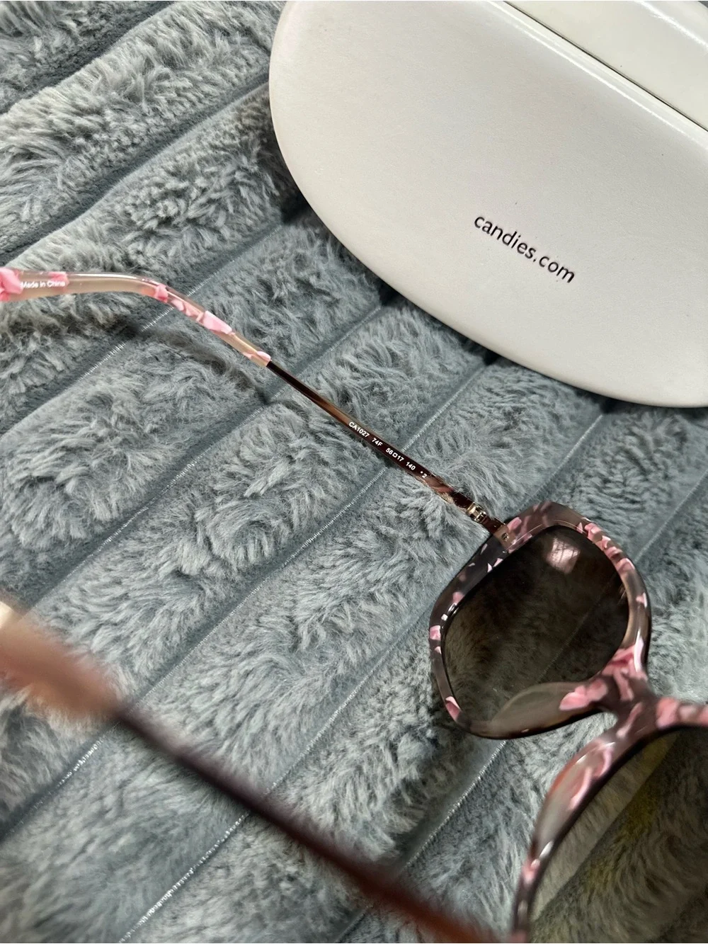 Candie's Pink Tortoise Cat-Eye Sunglasses